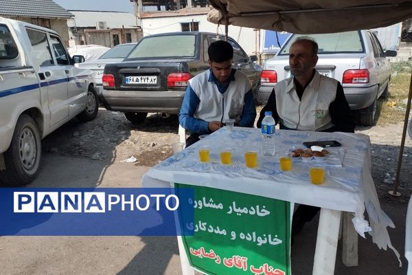 برپایی موکب امام رضا(ع) در میاندورود 