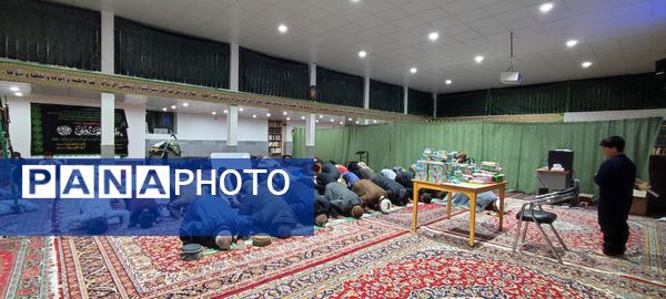 حضور ۷٠ دانش‌آموز  معتکف در مسجد امام رضا(ع)، رضا آباد شرقی شیروان