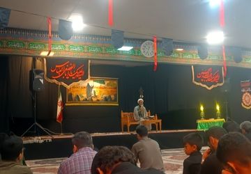 عزاداری ماه محرم در هیئت فرهنگیان نیشابور 