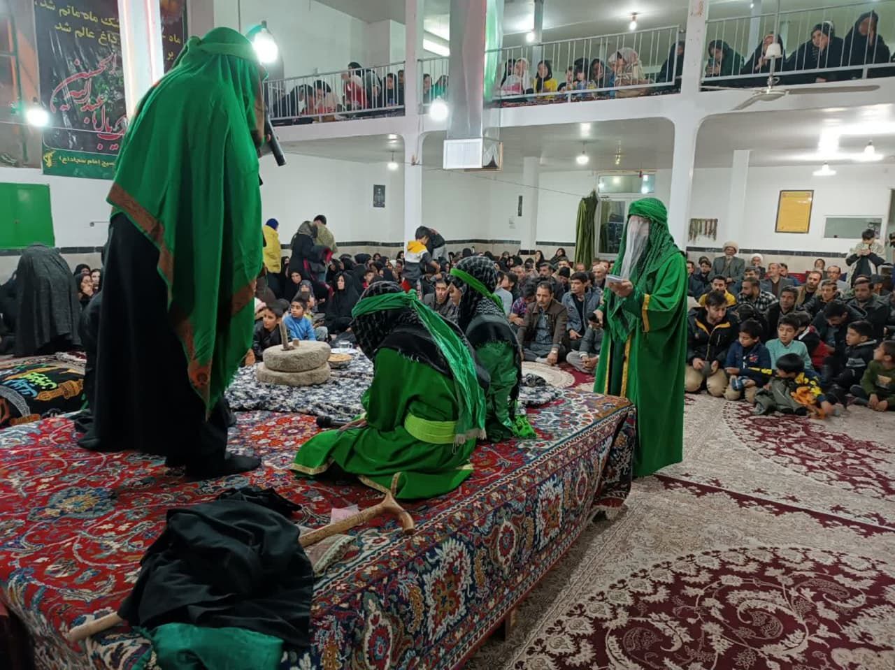 مراسم تعزیه شهادت حضرت زهرا(س) در روستای ساروق شهرستان داورزن