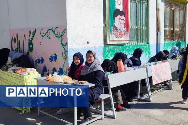  بازارچه مدرسه شهید نجفی فدافن کاشمر