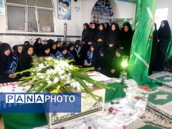 وداع شور انگیز با شهید گمنام در مدارس شهرستان اسکو