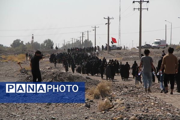 پیاده‌روی جاماندگان اربعین حسینی شهرستان بم 