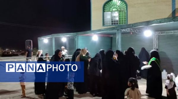 مراسم شب سوم سوگواری حضرت فاطمه(س) در تپه شهدای گمنام کهنوج