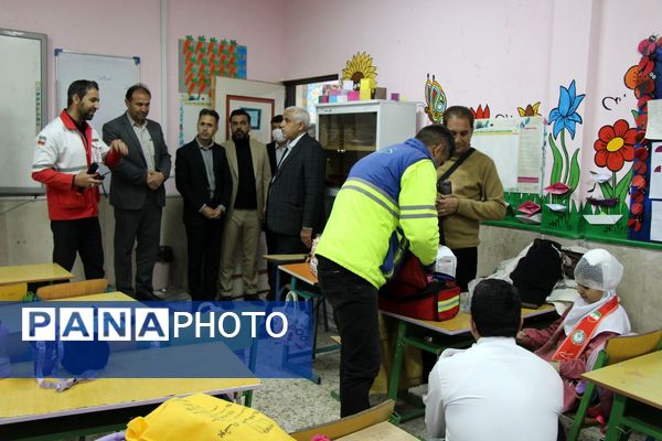 برگزاری مانور زلزله در سملقان