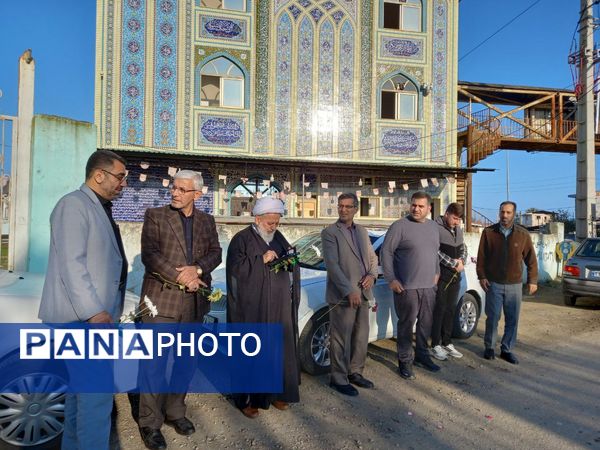 مراسم وداع شهید خوشنام در مدارس بهنمیر