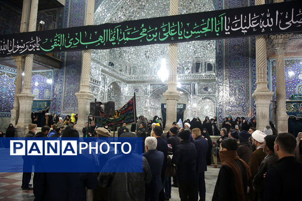 مراسم عزاداری سالروز شهادت امام هادی(ع) در حرم حضرت معصومه(س)
