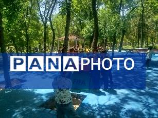 اردوی دانش‌آموزان مدرسه پسرانه مبین در پارک جنگلی شیروان