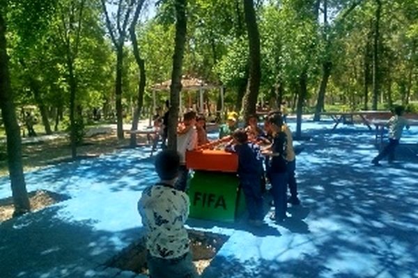 اردوی دانش‌آموزان مدرسه پسرانه مبین در پارک جنگلی شیروان