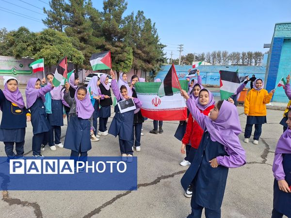 اعلام انزجار دانش‌آموزان ملاردی از رژیم کودک‌کش و جنایتکار صهیونیستی و حمایت از جبهه مقاومت