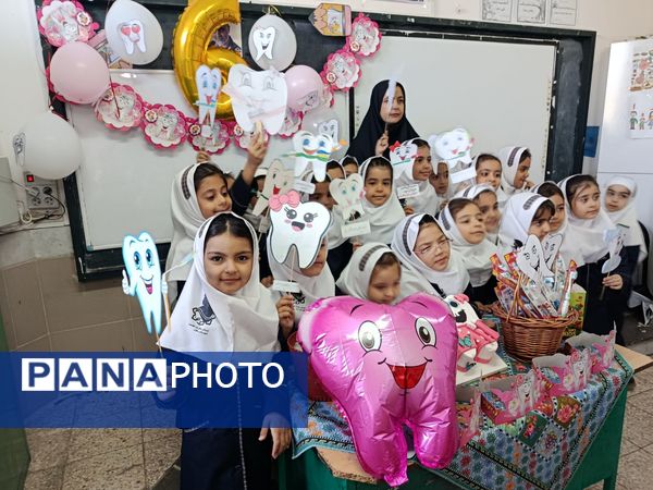 جشن دندان شماره شش و پویش دو دو تا یادت نره در دبستان عصمت باخرز