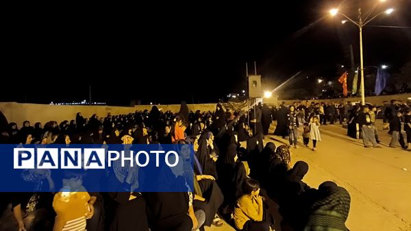  مراسم باشکوه عزاداری شب هفتم محرم در شهرستان مارگون