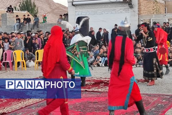 مراسم تعزیه خوانی حسینی در روستای حسین آباد شهرستان شیروان