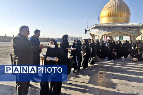 عطر ایمان در آیین بدرقه دختران راهیان نور فشافویه 