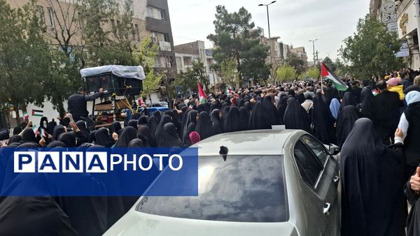حضور پر شور مردم آبیک و البرز در روز قدس 