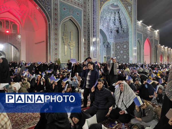مراسم احیا در شب ۲۳ ماه رمضان در حرم مطهر رضوی 