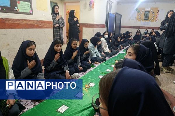 پیوند دل‌های دانش‌آموزان شهرقدس در سوگ حضرت زهرا(س)