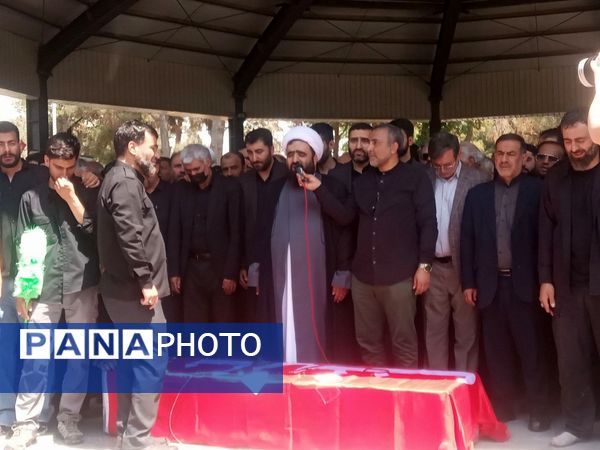 مراسم تشیع و تدفین شهید مصطفی صالحی مقدم در گلزار شهدا شهرستان قدس 