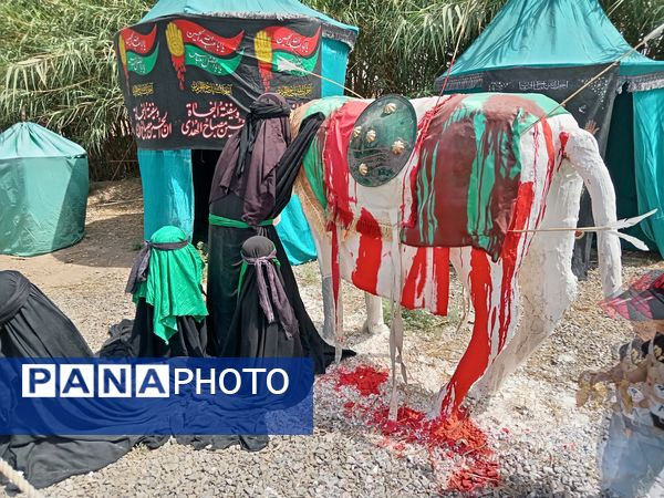 نمایشگاه «غنچه‌های خونین» شهر جعفریه قم 