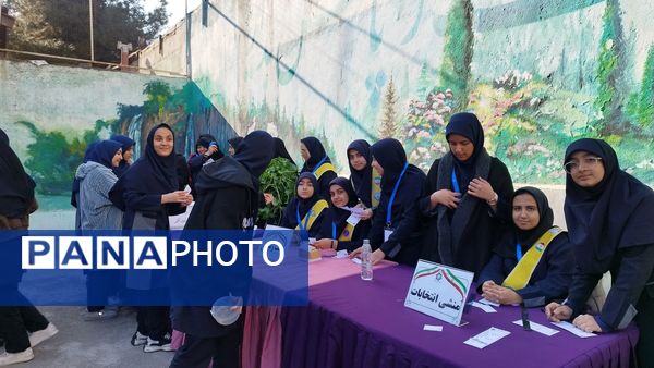 انتخابات شورای دانش آموزی دبیرستان شاهد تکتم ناحیه۳