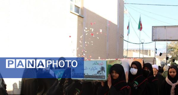 تشییع  پیکر مطهر شهید خوشنام در شهرستان خلیل آباد 