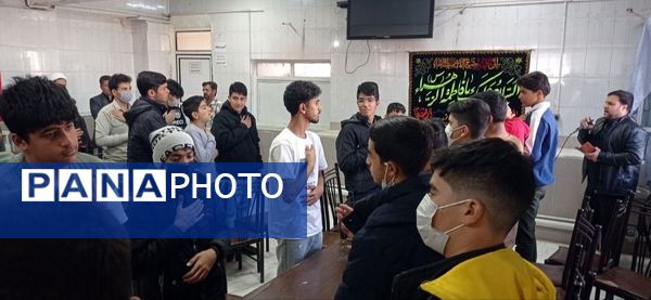 مراسم سوگواری به مناسبت دهه فاطمیه در مدرسه  علامه طبابایی سرهنگ