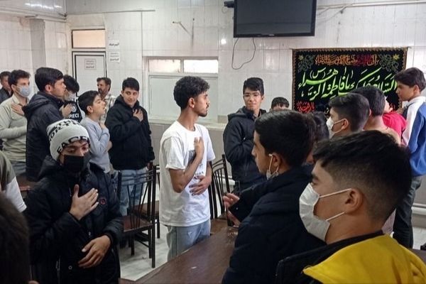 مراسم سوگواری به مناسبت دهه فاطمیه در مدرسه  علامه طبابایی سرهنگ