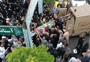 محمودآباد به استقبال شهید  سعید محمودی رفت