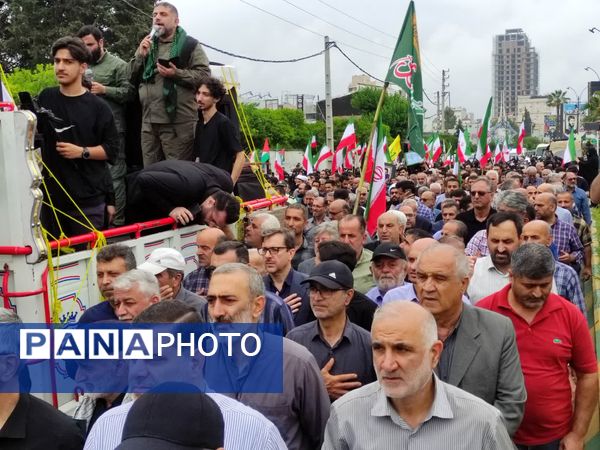 تشییع شهدای جنایت صهیونیست‌ها در بابل