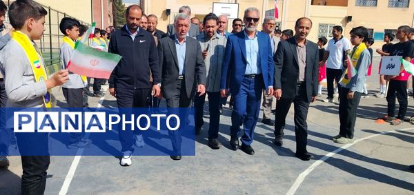 آئین افتتاح چمن مصنوعی سمپاد آموزشگاه شهید بهشتی نیشابور