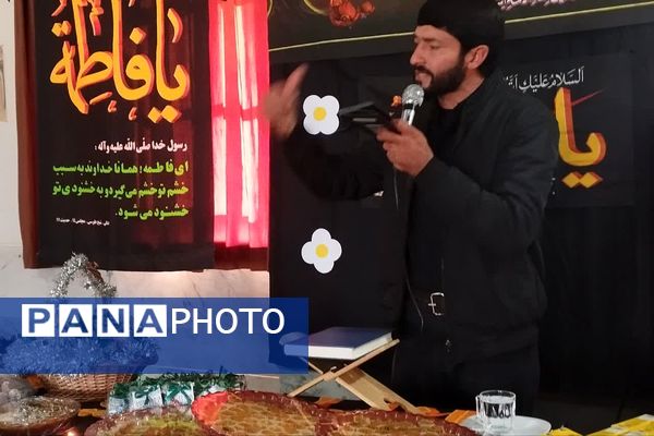 مراسم شهادت حضرت زهرا (س) و عزاداری در دبیرستان طالقانی 