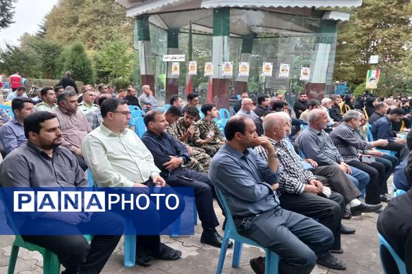 اربعین شهدای اقتدار در مزار شهدای گمنام املش