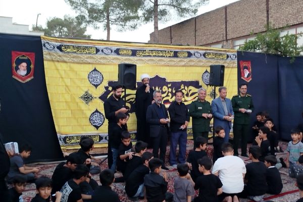بازدید مسئولان بسیج کاشمر از هیئت دانش آموزی انصار المهدی (عج) رهروان شهدا و قاسم بن الحسن 