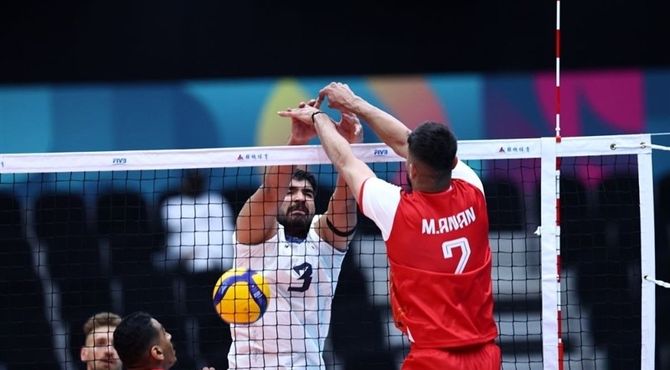 پیروزی والیبالیست‌های ایران برابر قطر
