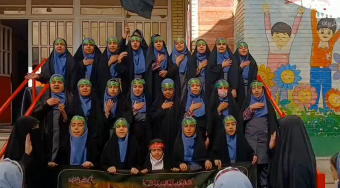 محفل قرآنی و اجرای سرود در دهه فاطمیه 