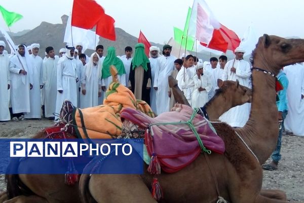 بازسازی واقعه عظیم «غدیر خم» در شهرستان بشاگرد 