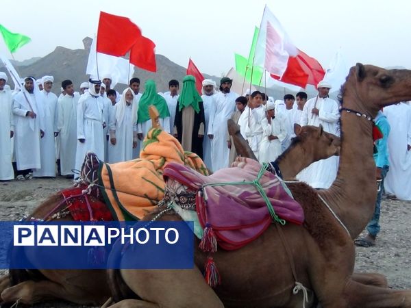 بازسازی واقعه عظیم «غدیر خم» در شهرستان بشاگرد 
