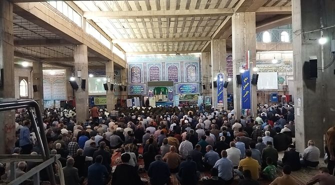 نماز عبادی و سیاسی جمعه همزمان با آغاز هفته نیروی انتظامی در نیشابور 