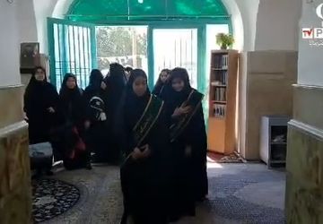 تشرف دانش‌آموزان دبیرستان حانیه و مهدیه روستای صرم به زیارت امامزادگان کهک