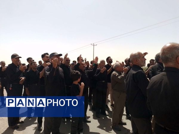 حضور هیئت زنجیر زنی روستای کلاته شادی در روستای نقاب