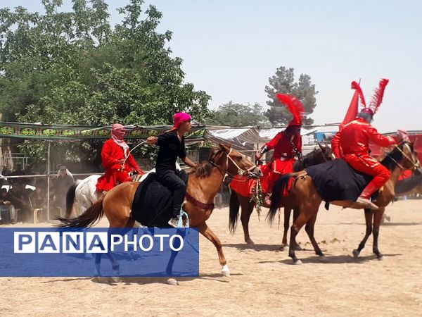 آیین شبیه خوانی عاشورا در روستای مهمانک