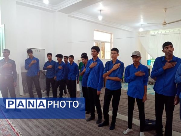 آیین استقبال باشکوه از شهید گمنام در مسجد مهدیه فین