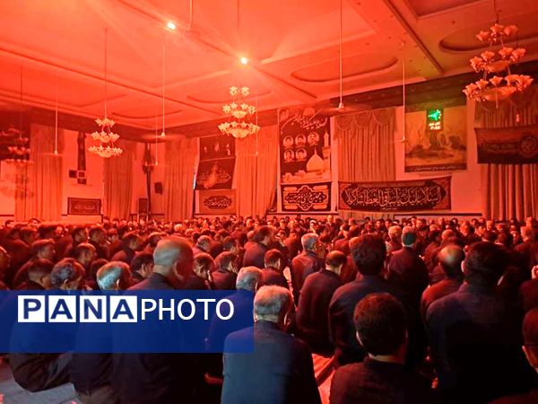 مراسم عزاداری شب هفتم ماه محرم در روستای نقاب شهرستان خلیل آباد