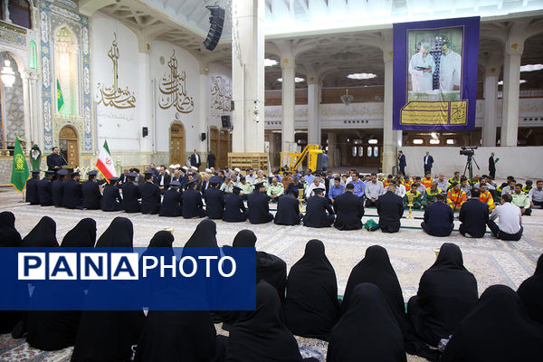 آیین سیاهپوشی حرم حضرت معصومه(س) در آستانه ماه عزاداری سیدالشهدا(ع)