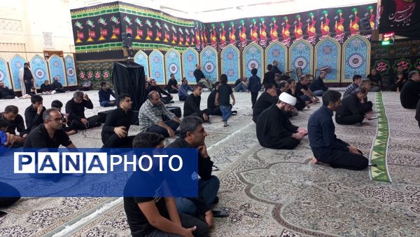 عزاداری ماه محرم در مسجد پیامبر اعظم شهرستان جم