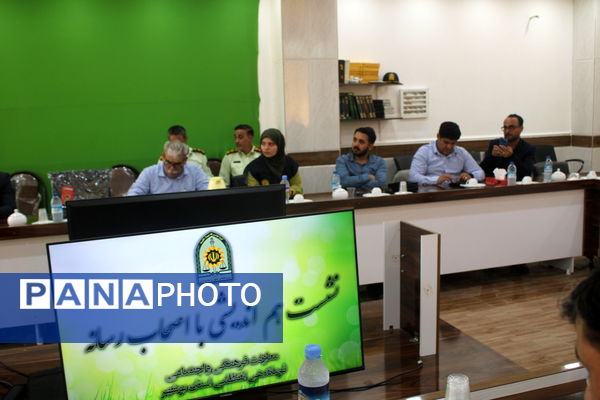 نشست خبری فرمانده انتظامی استان بوشهر با اصحاب رسانه 
