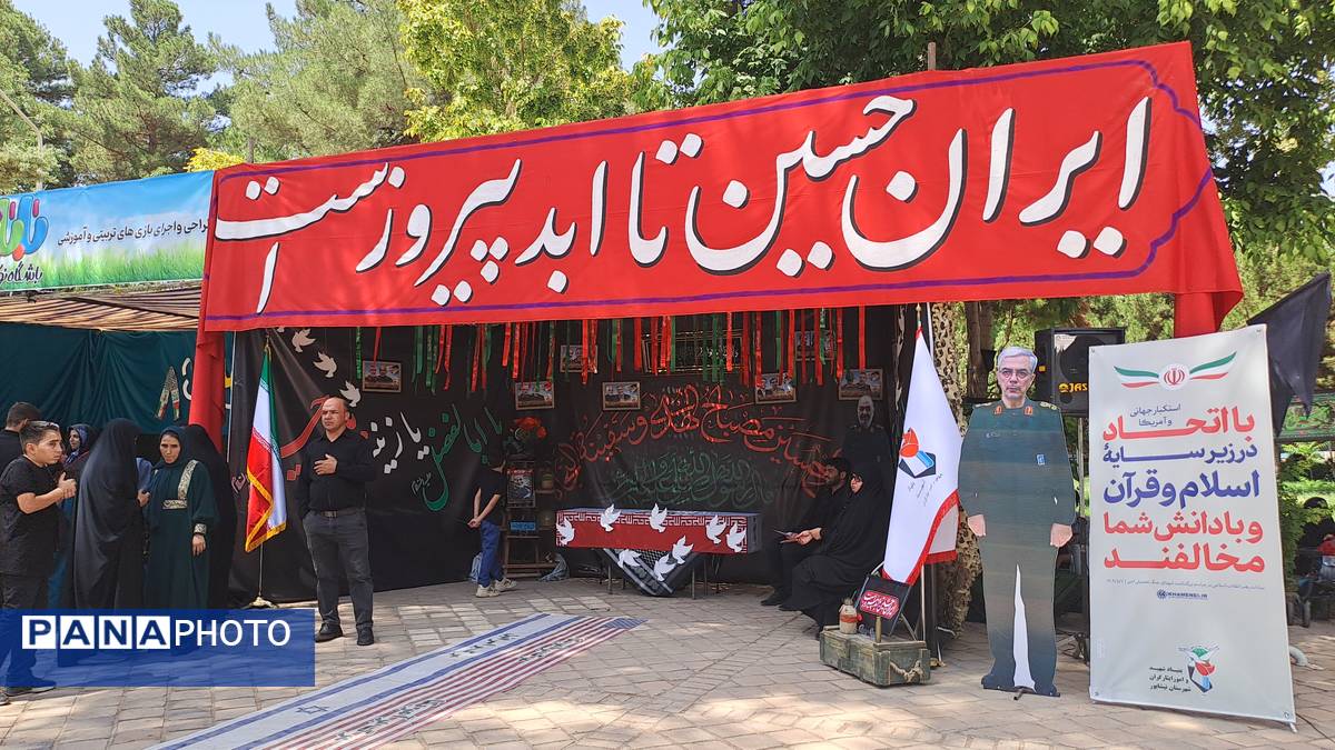 مواکب فرهنگی و پذیرایی در روز اربعین در امامزاده محروق و ابراهیم نیشابور 