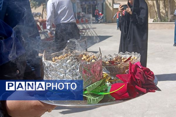 آیین افتتاحیه زمین چمن مصنوعی دبستان علی بن ابیطالب (ع) باقرشهر 