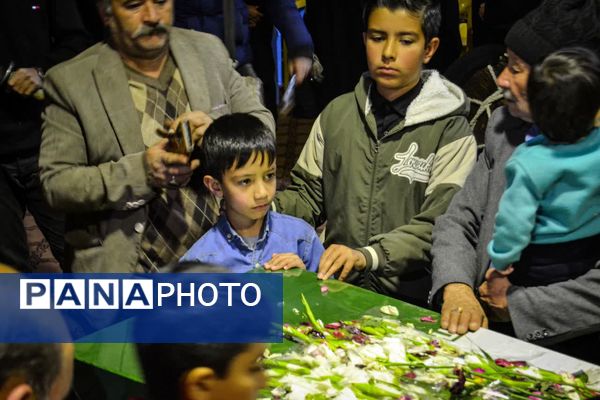 عطر پیکر مطهر شهید گمنام در جلگه رخ 