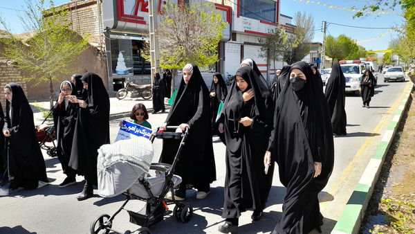 راهپیمایی روز قدس در شهر جعفریه قم